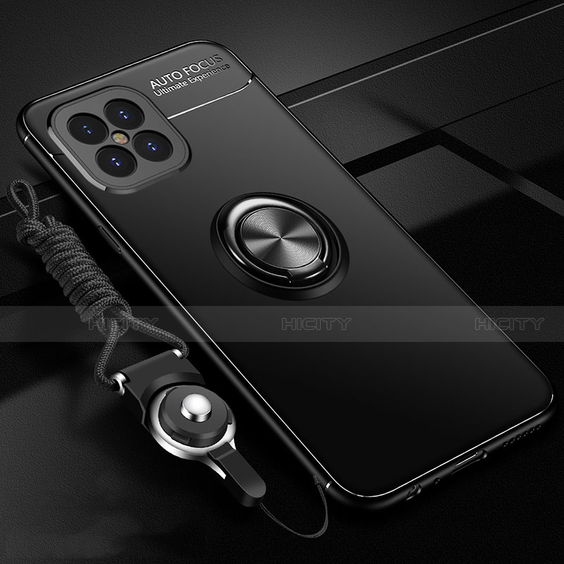 Custodia Silicone Ultra Sottile Morbida Cover con Magnetico Anello Supporto per Huawei Nova 8 SE 5G