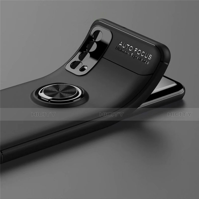 Custodia Silicone Ultra Sottile Morbida Cover con Magnetico Anello Supporto per Huawei Y7a