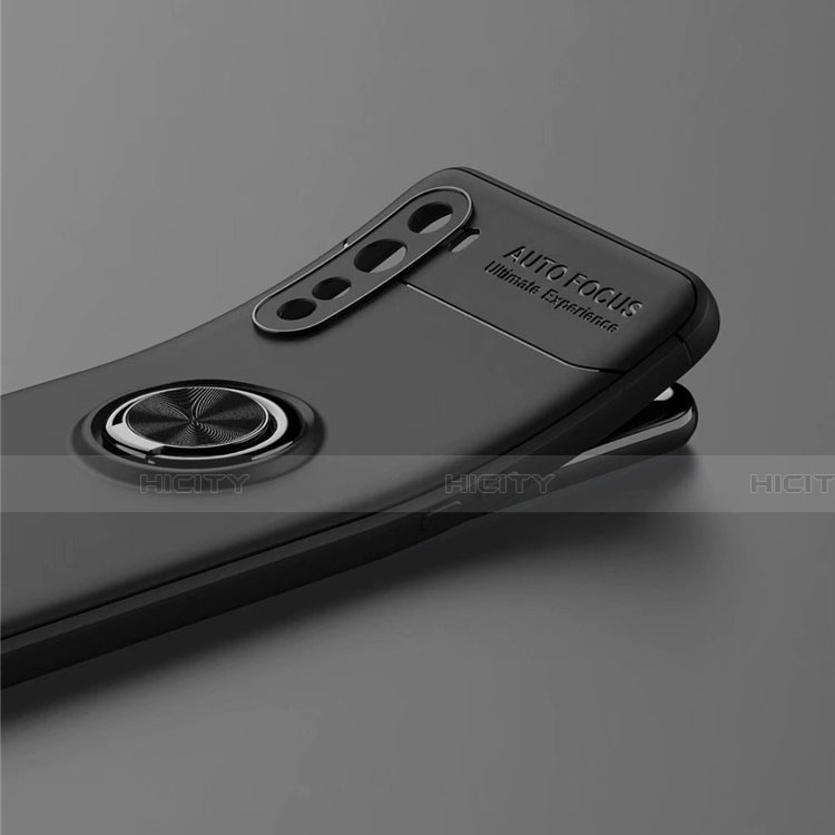 Custodia Silicone Ultra Sottile Morbida Cover con Magnetico Anello Supporto per OnePlus Nord