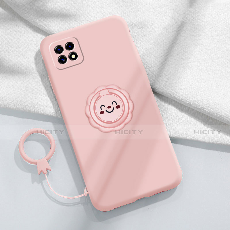 Custodia Silicone Ultra Sottile Morbida Cover con Magnetico Anello Supporto per Oppo A72 5G