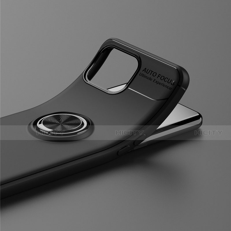 Custodia Silicone Ultra Sottile Morbida Cover con Magnetico Anello Supporto per Oppo A73 (2020)