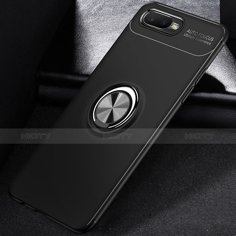 Custodia Silicone Ultra Sottile Morbida Cover con Magnetico Anello Supporto per Oppo RX17 Neo