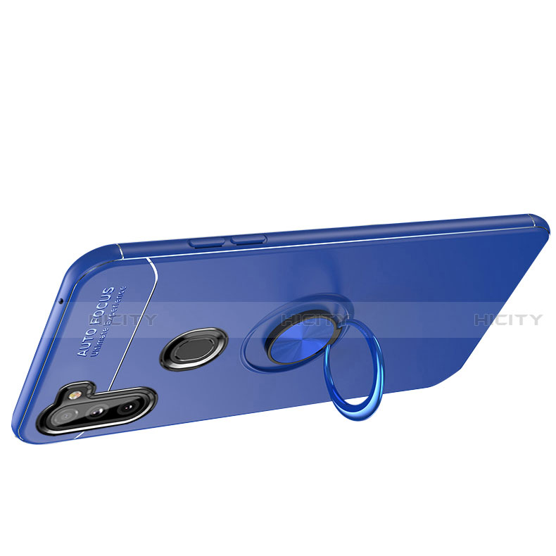 Custodia Silicone Ultra Sottile Morbida Cover con Magnetico Anello Supporto per Samsung Galaxy A11