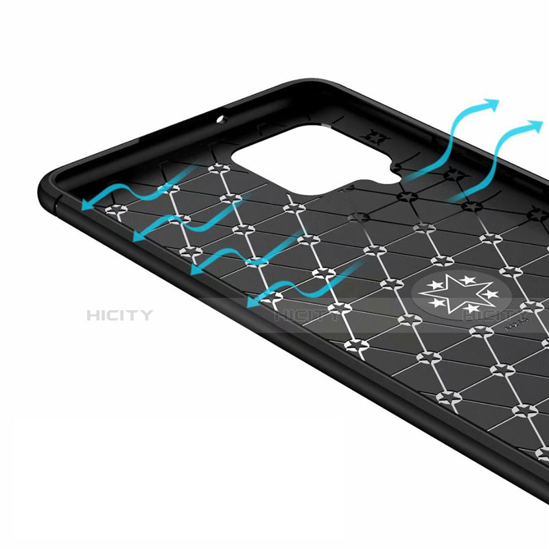 Custodia Silicone Ultra Sottile Morbida Cover con Magnetico Anello Supporto per Samsung Galaxy A42 5G