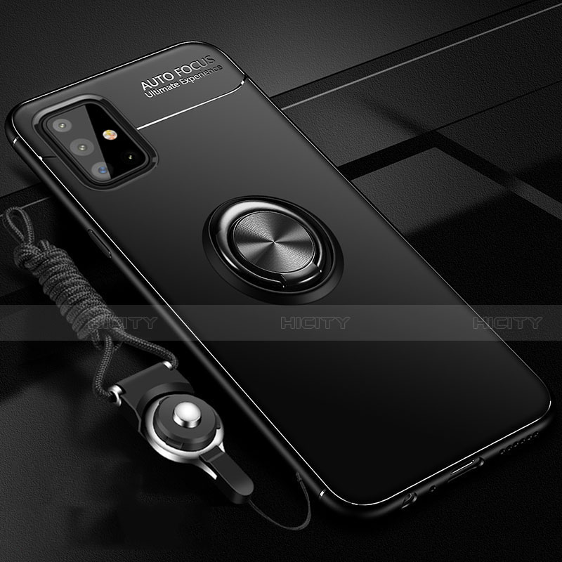 Custodia Silicone Ultra Sottile Morbida Cover con Magnetico Anello Supporto per Samsung Galaxy A51 4G