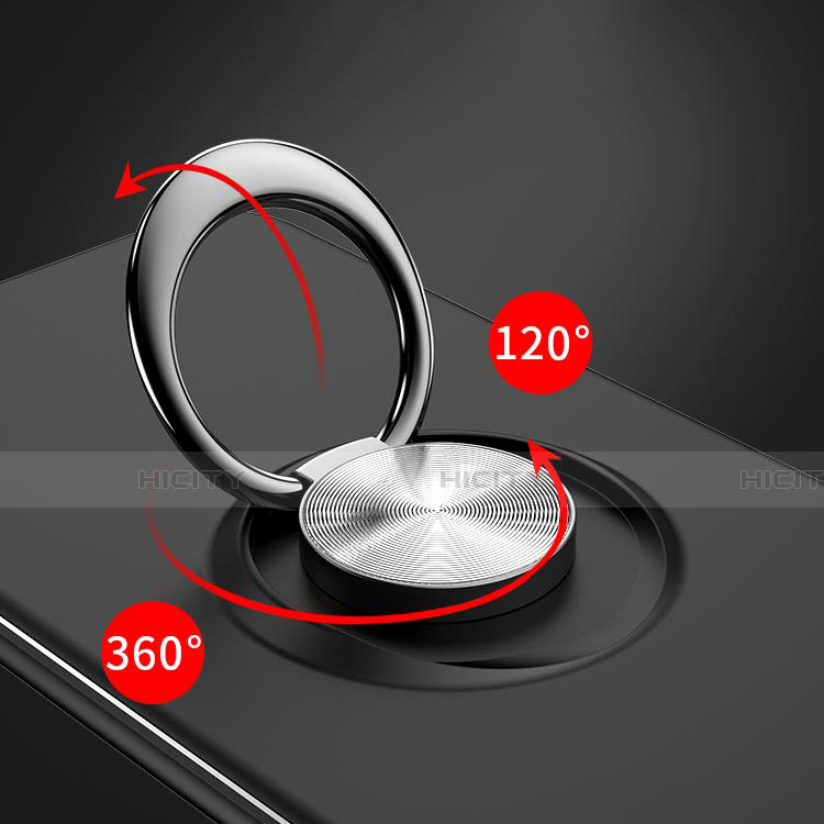 Custodia Silicone Ultra Sottile Morbida Cover con Magnetico Anello Supporto per Samsung Galaxy A70