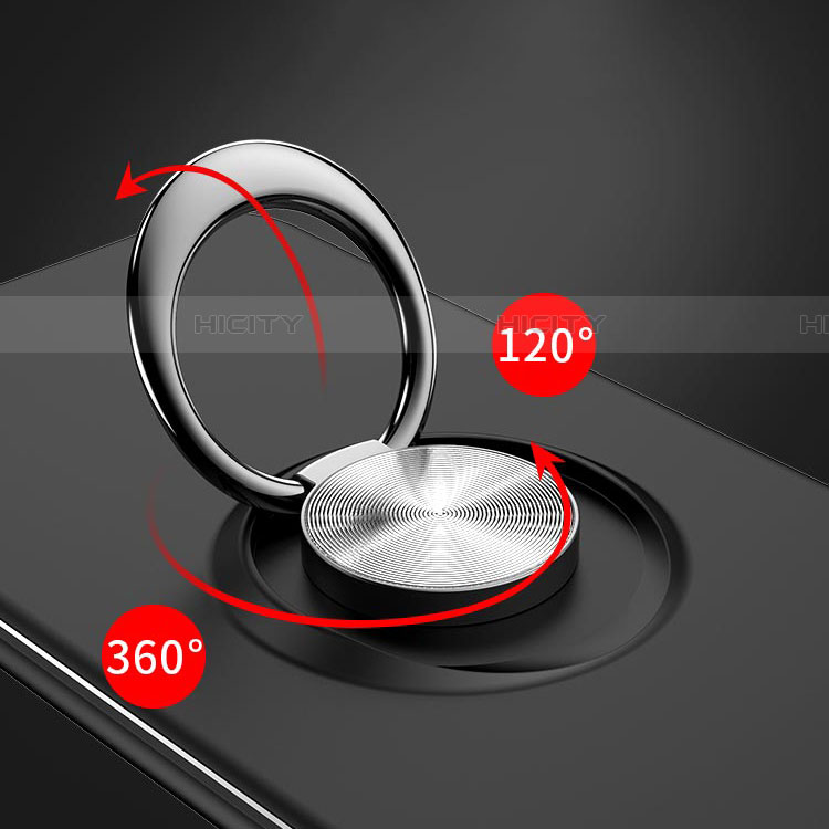Custodia Silicone Ultra Sottile Morbida Cover con Magnetico Anello Supporto per Samsung Galaxy A90 5G