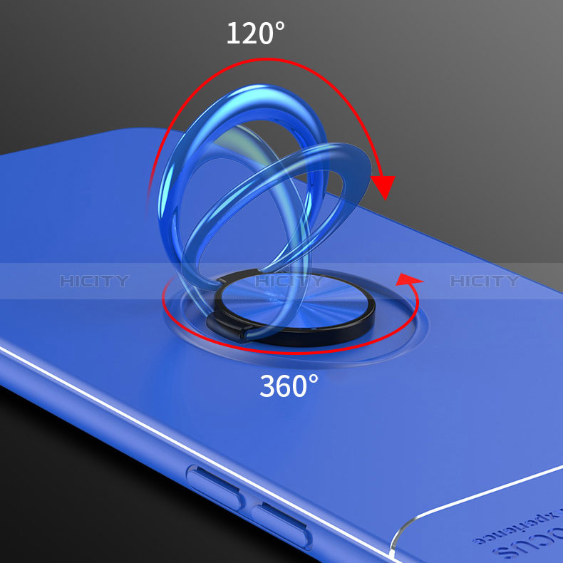 Custodia Silicone Ultra Sottile Morbida Cover con Magnetico Anello Supporto per Samsung Galaxy M11