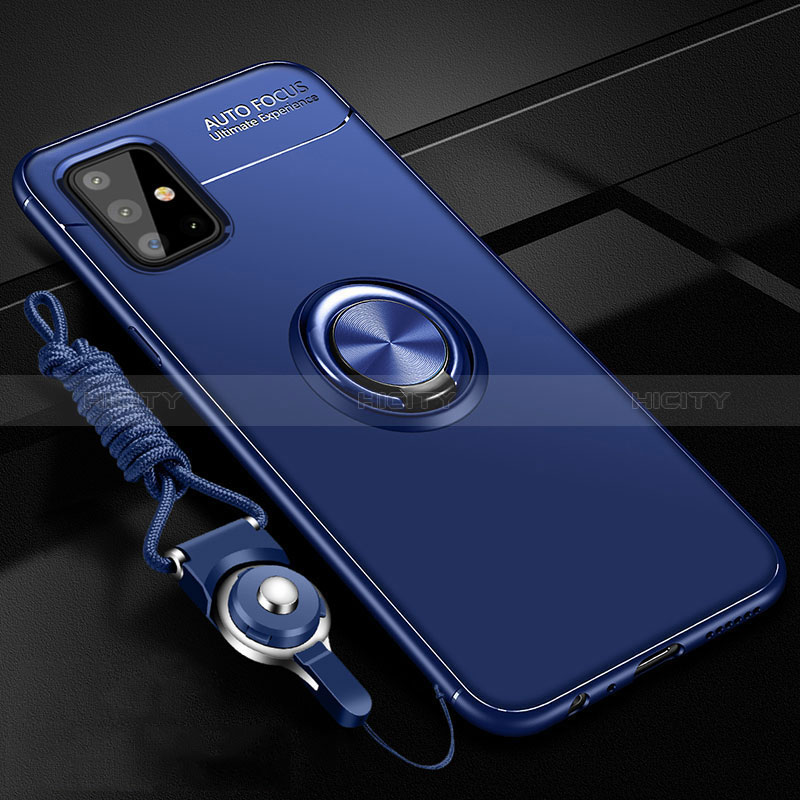 Custodia Silicone Ultra Sottile Morbida Cover con Magnetico Anello Supporto per Samsung Galaxy M40S