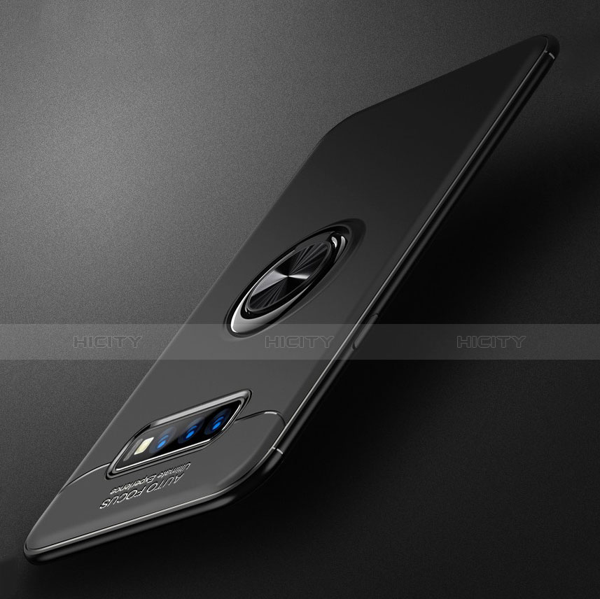 Custodia Silicone Ultra Sottile Morbida Cover con Magnetico Anello Supporto per Samsung Galaxy S10