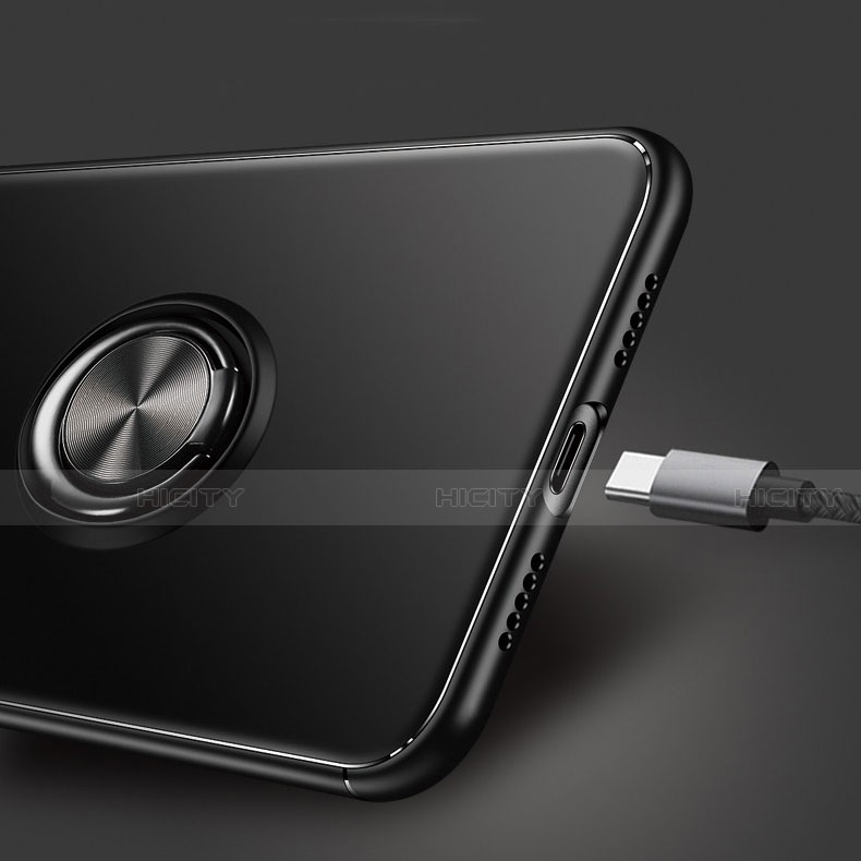 Custodia Silicone Ultra Sottile Morbida Cover con Magnetico Anello Supporto per Xiaomi Mi A3