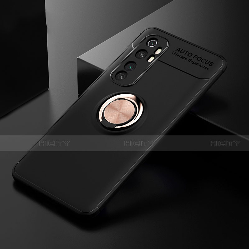 Custodia Silicone Ultra Sottile Morbida Cover con Magnetico Anello Supporto per Xiaomi Mi Note 10 Lite