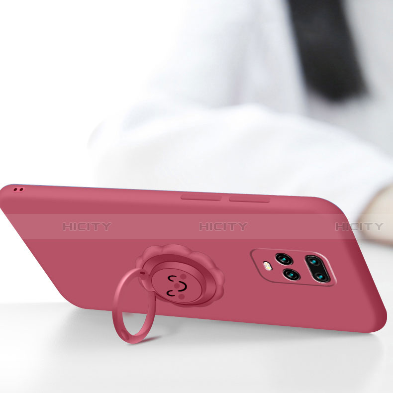 Custodia Silicone Ultra Sottile Morbida Cover con Magnetico Anello Supporto per Xiaomi Redmi 10X Pro 5G