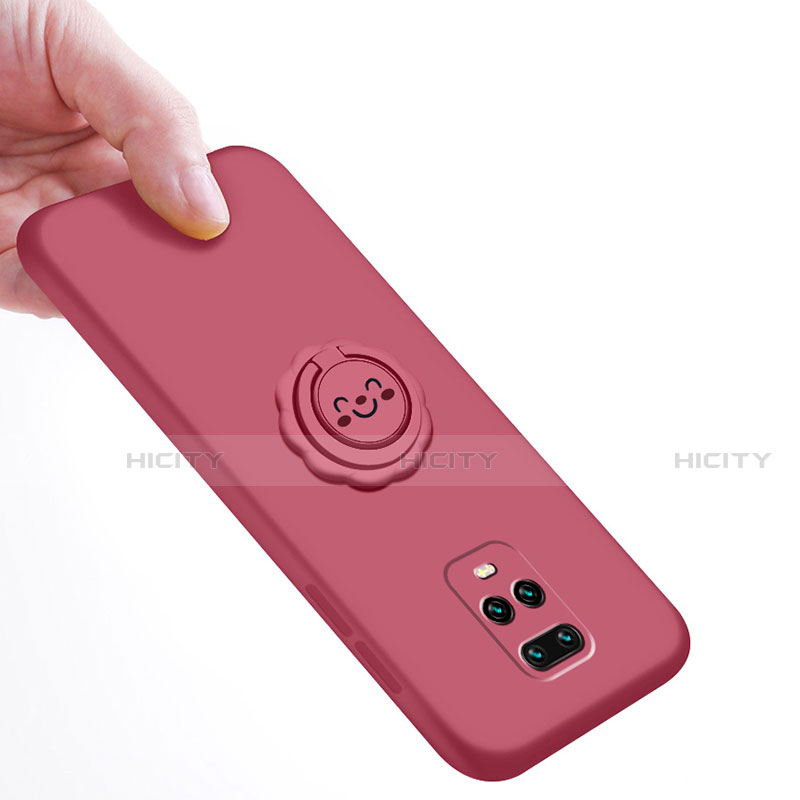 Custodia Silicone Ultra Sottile Morbida Cover con Magnetico Anello Supporto per Xiaomi Redmi 10X Pro 5G