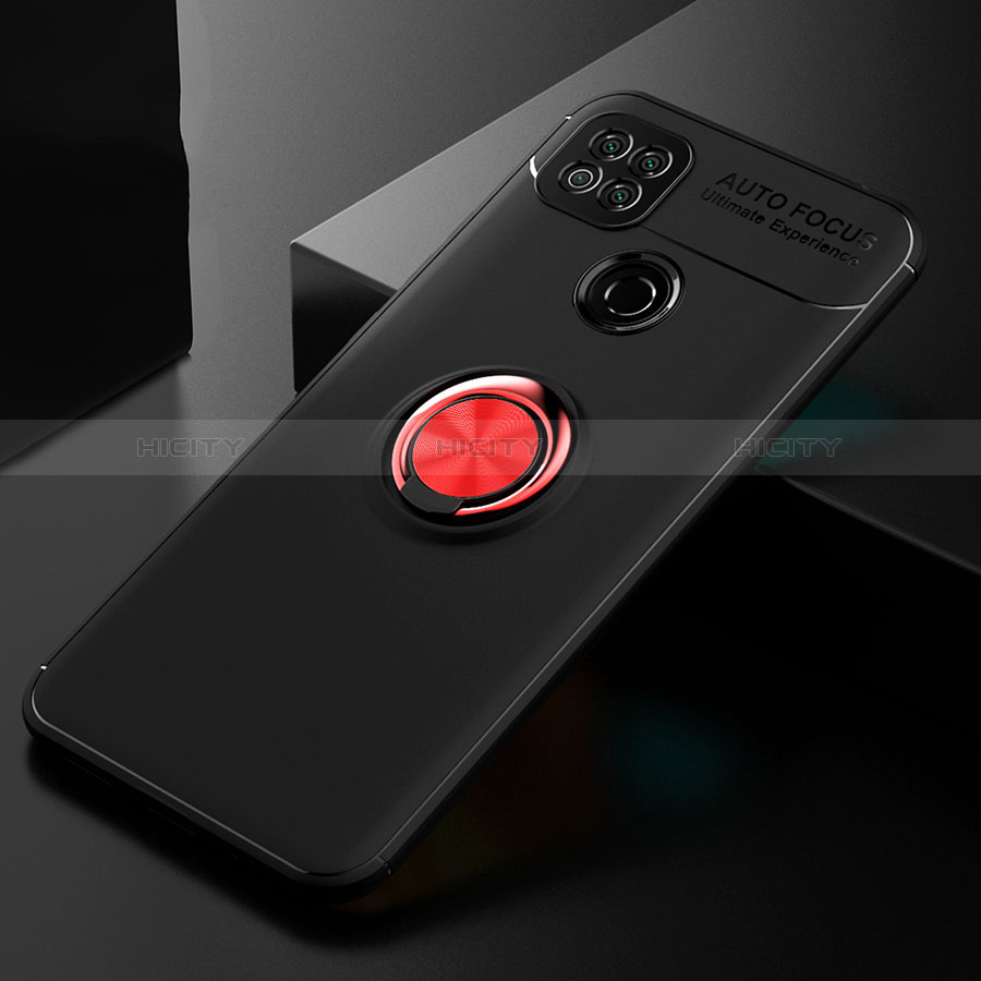 Custodia Silicone Ultra Sottile Morbida Cover con Magnetico Anello Supporto per Xiaomi Redmi 9C