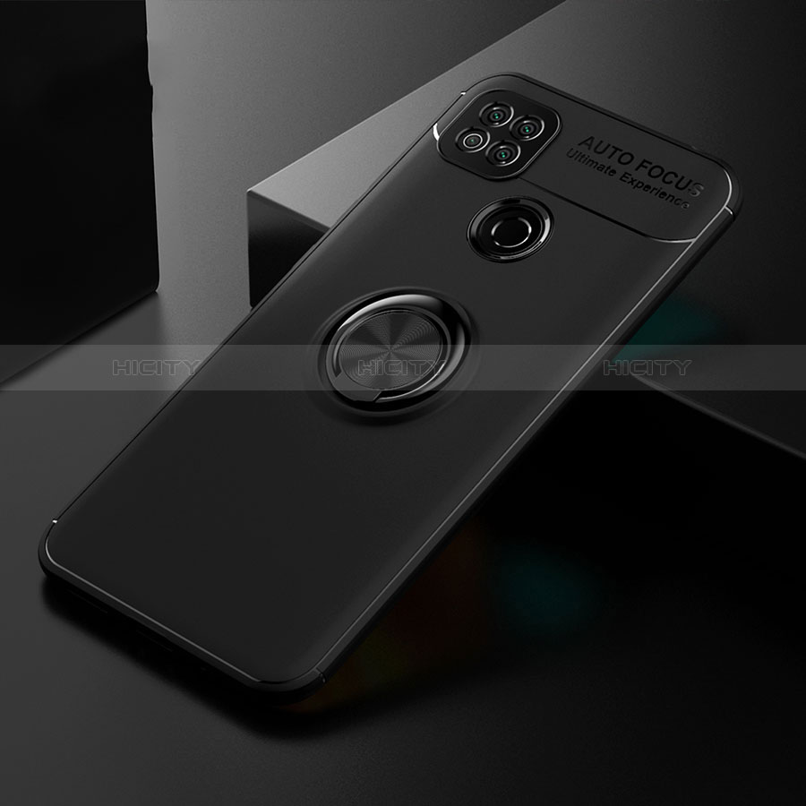 Custodia Silicone Ultra Sottile Morbida Cover con Magnetico Anello Supporto per Xiaomi Redmi 9C