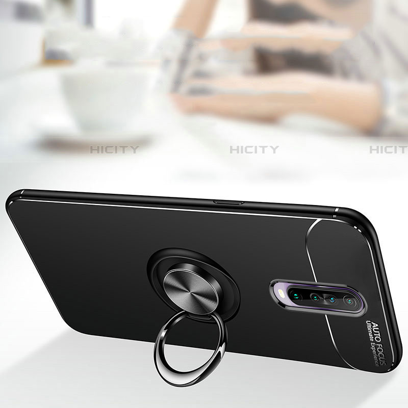 Custodia Silicone Ultra Sottile Morbida Cover con Magnetico Anello Supporto per Xiaomi Redmi K30 4G