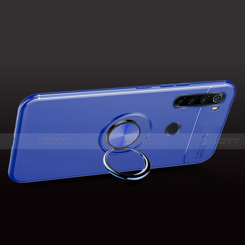 Custodia Silicone Ultra Sottile Morbida Cover con Magnetico Anello Supporto per Xiaomi Redmi Note 8T