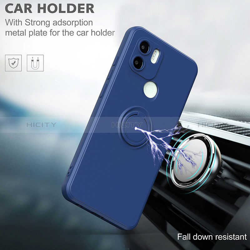 Custodia Silicone Ultra Sottile Morbida Cover con Magnetico Anello Supporto QW1 per Xiaomi Redmi A1