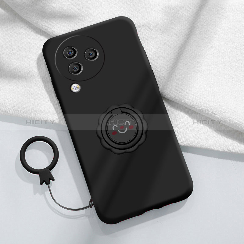 Custodia Silicone Ultra Sottile Morbida Cover con Magnetico Anello Supporto S01 per Xiaomi Civi 3 5G