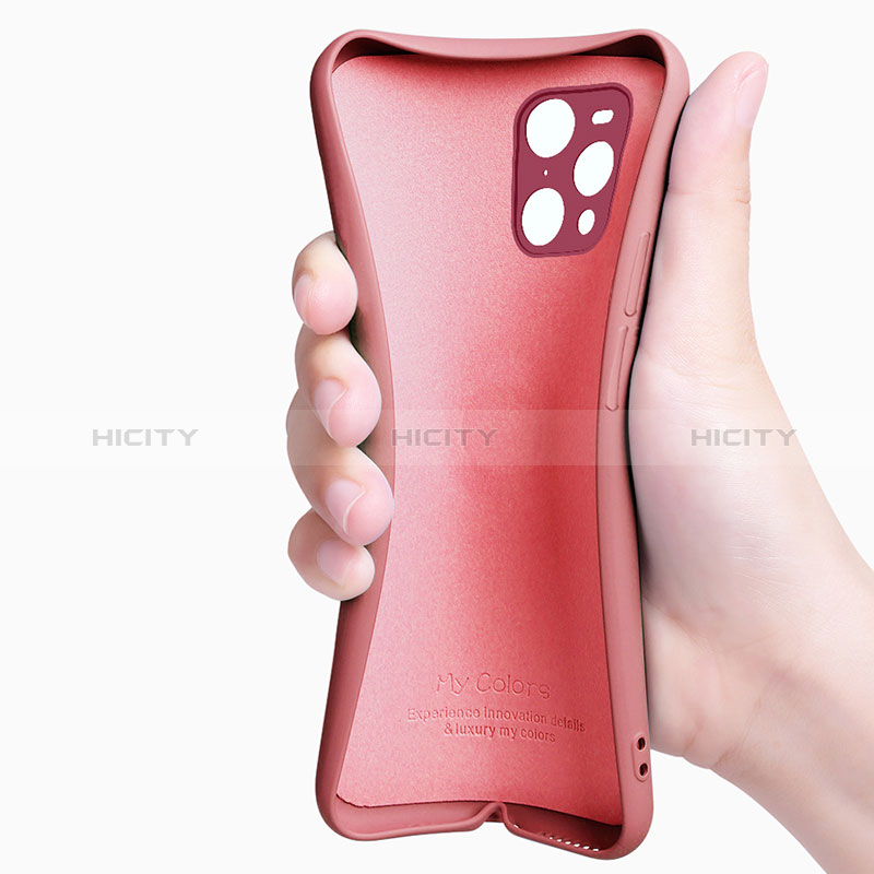 Custodia Silicone Ultra Sottile Morbida Cover con Magnetico Anello Supporto S03 per Oppo Find X3 5G