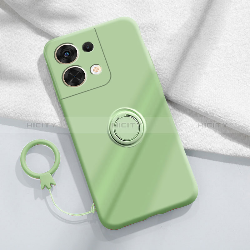 Custodia Silicone Ultra Sottile Morbida Cover con Magnetico Anello Supporto S04 per Xiaomi Redmi Note 13 5G
