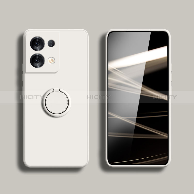 Custodia Silicone Ultra Sottile Morbida Cover con Magnetico Anello Supporto S05 per Xiaomi Redmi Note 13 5G