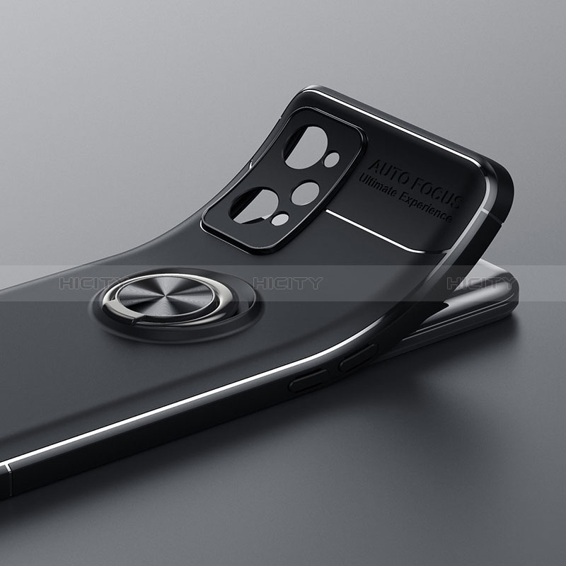 Custodia Silicone Ultra Sottile Morbida Cover con Magnetico Anello Supporto SD1 per Realme GT Neo 3T 5G