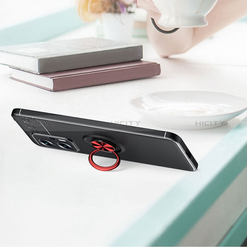 Custodia Silicone Ultra Sottile Morbida Cover con Magnetico Anello Supporto SD1 per Xiaomi Poco X4 GT 5G