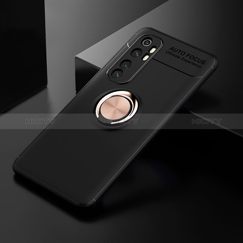 Custodia Silicone Ultra Sottile Morbida Cover con Magnetico Anello Supporto SD2 per Xiaomi Mi Note 10 Lite