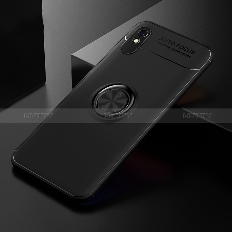 Custodia Silicone Ultra Sottile Morbida Cover con Magnetico Anello Supporto SD2 per Xiaomi Redmi 9A