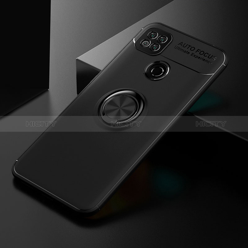 Custodia Silicone Ultra Sottile Morbida Cover con Magnetico Anello Supporto SD2 per Xiaomi Redmi 9C NFC