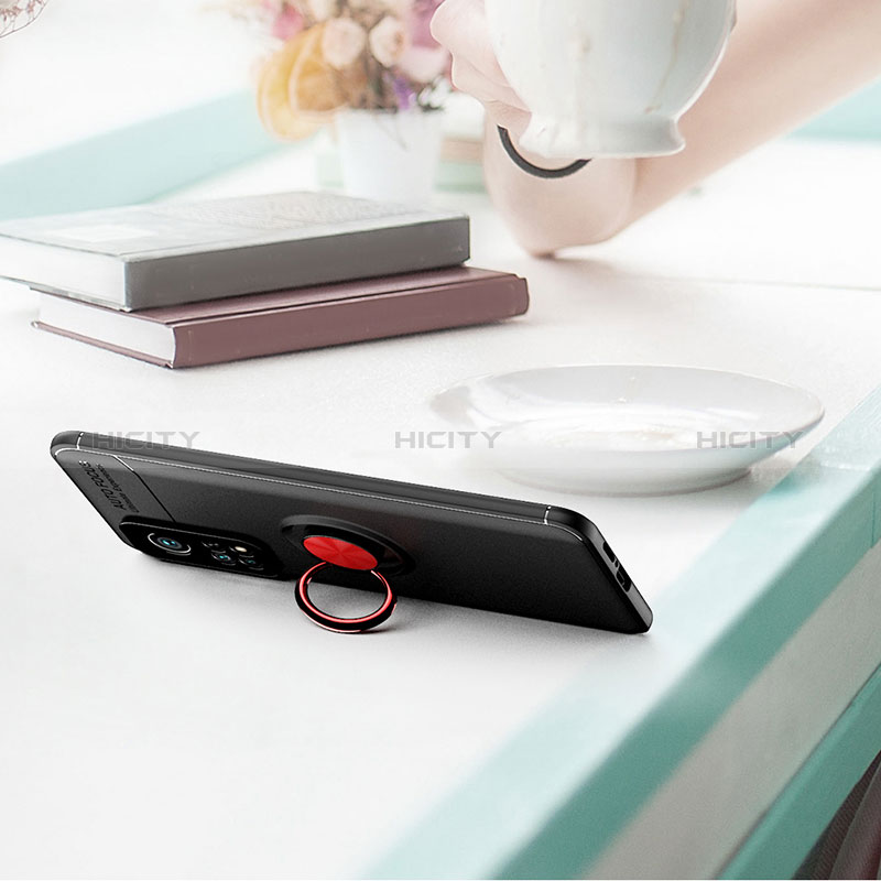 Custodia Silicone Ultra Sottile Morbida Cover con Magnetico Anello Supporto SD2 per Xiaomi Redmi K30S 5G