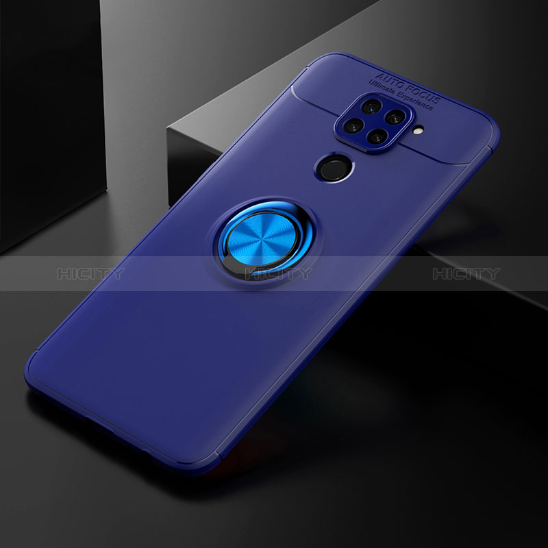 Custodia Silicone Ultra Sottile Morbida Cover con Magnetico Anello Supporto SD2 per Xiaomi Redmi Note 9