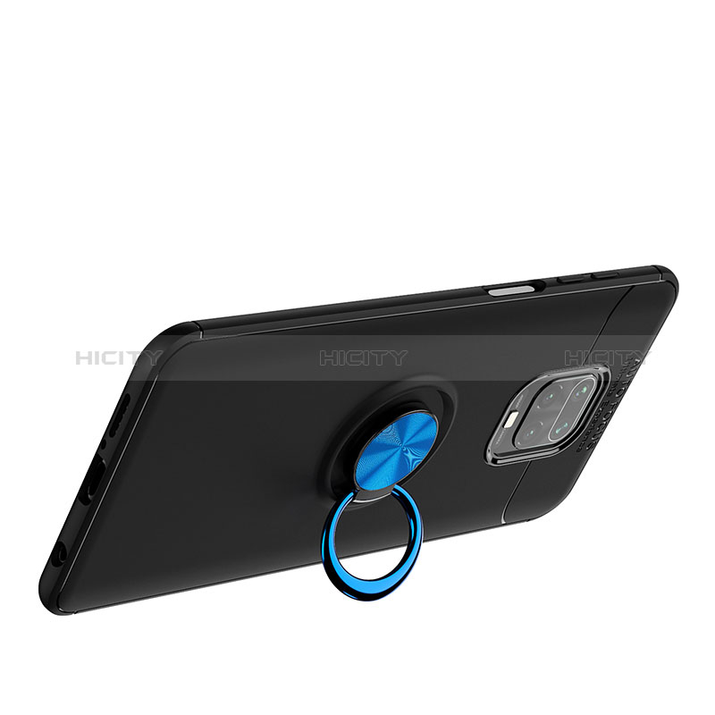 Custodia Silicone Ultra Sottile Morbida Cover con Magnetico Anello Supporto SD2 per Xiaomi Redmi Note 9 Pro