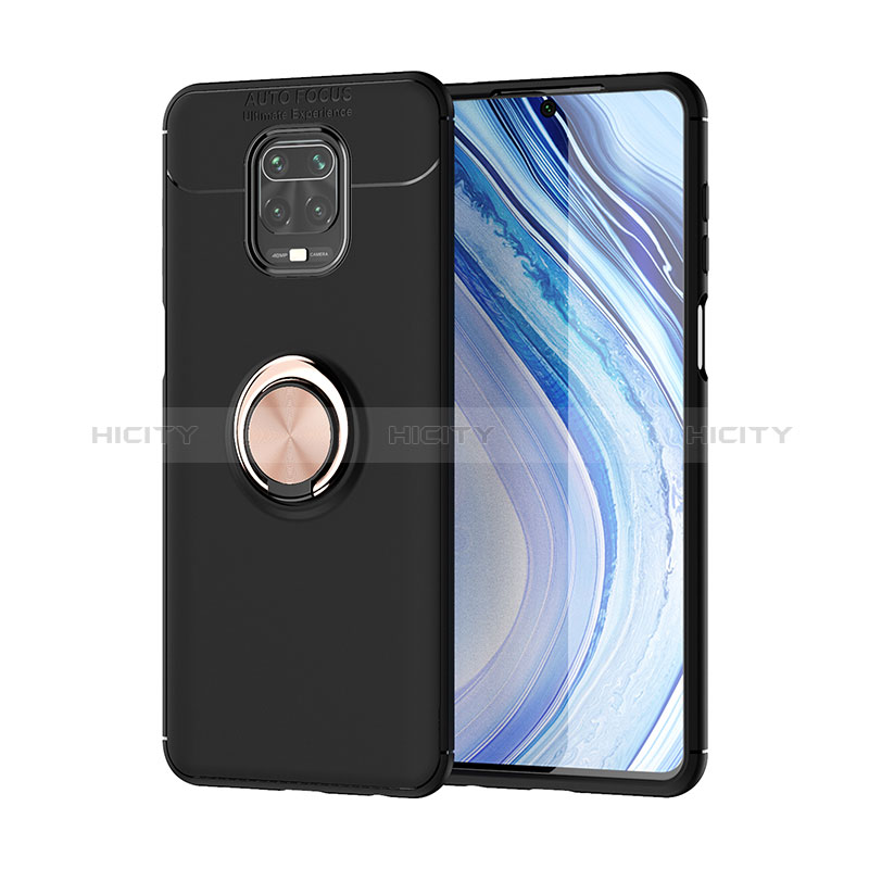 Custodia Silicone Ultra Sottile Morbida Cover con Magnetico Anello Supporto SD2 per Xiaomi Redmi Note 9 Pro Max