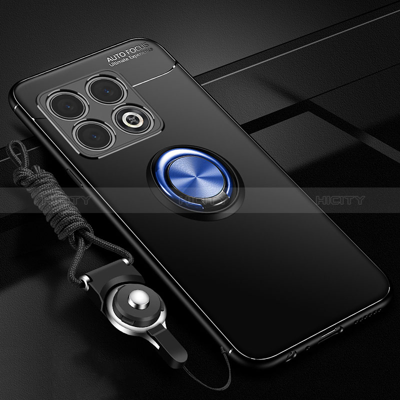 Custodia Silicone Ultra Sottile Morbida Cover con Magnetico Anello Supporto SD3 per OnePlus 10 Pro 5G