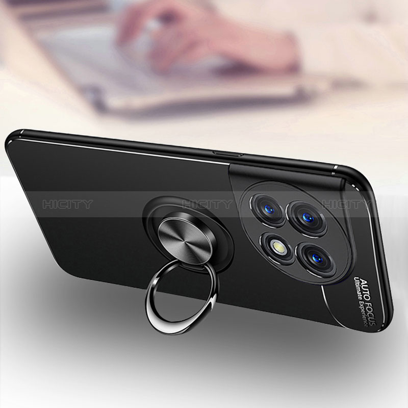 Custodia Silicone Ultra Sottile Morbida Cover con Magnetico Anello Supporto SD3 per OnePlus 11 5G