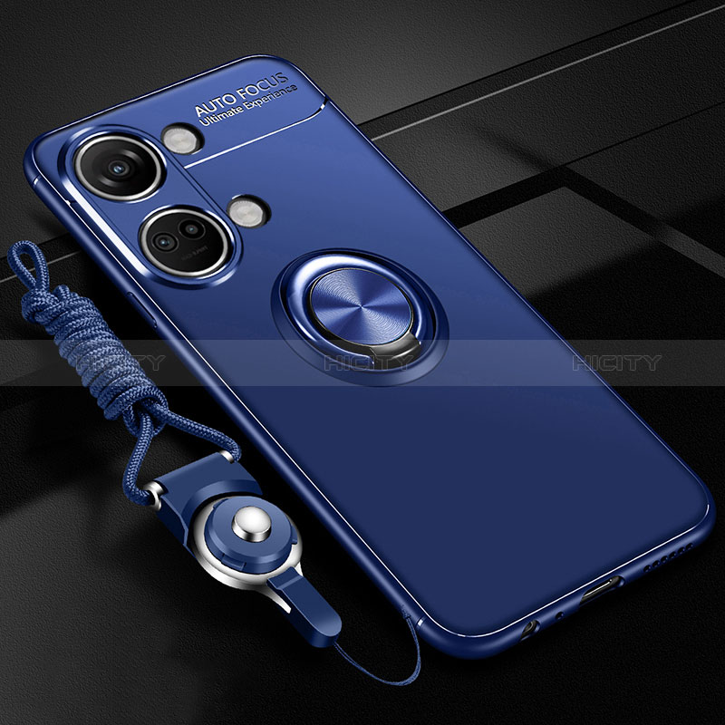 Custodia Silicone Ultra Sottile Morbida Cover con Magnetico Anello Supporto SD3 per OnePlus Ace 2V 5G