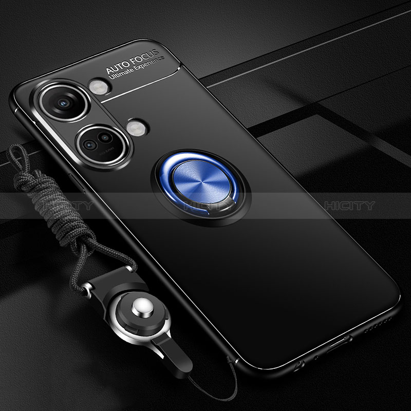Custodia Silicone Ultra Sottile Morbida Cover con Magnetico Anello Supporto SD3 per OnePlus Ace 2V 5G