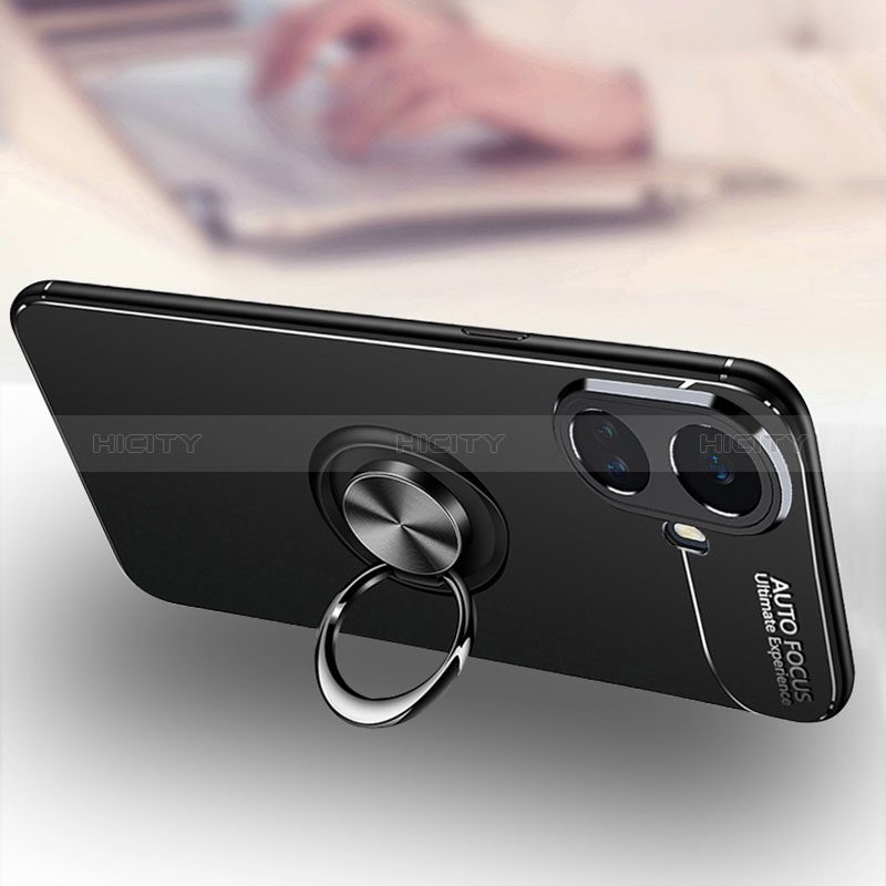 Custodia Silicone Ultra Sottile Morbida Cover con Magnetico Anello Supporto SD3 per Realme 10 Pro+ Plus 5G