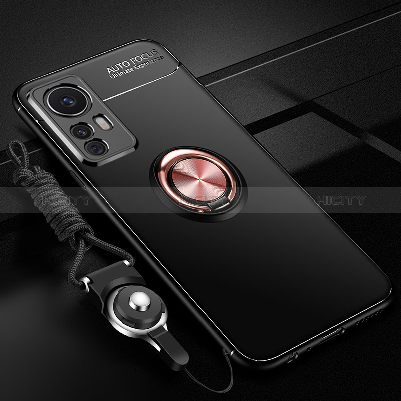 Custodia Silicone Ultra Sottile Morbida Cover con Magnetico Anello Supporto SD3 per Xiaomi Mi 12T Pro 5G