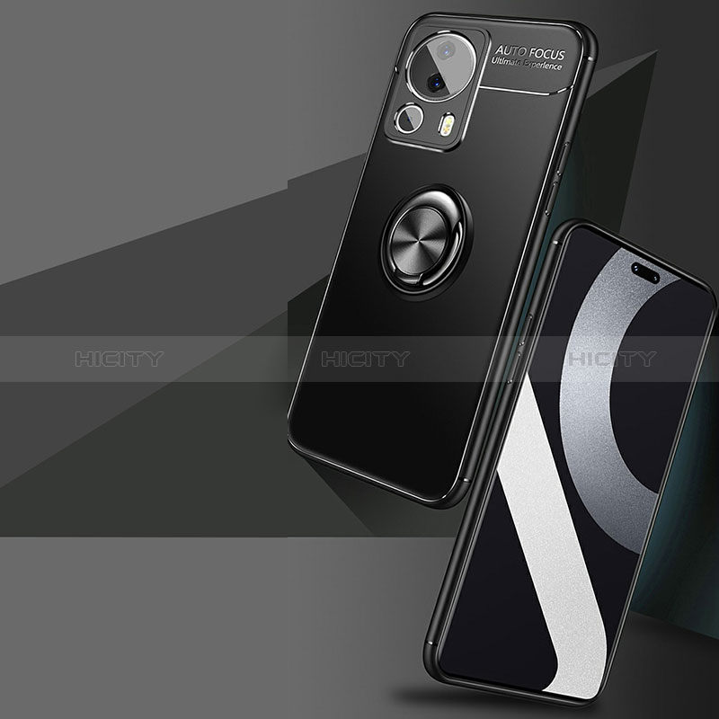 Custodia Silicone Ultra Sottile Morbida Cover con Magnetico Anello Supporto SD3 per Xiaomi Mi 13 Lite 5G