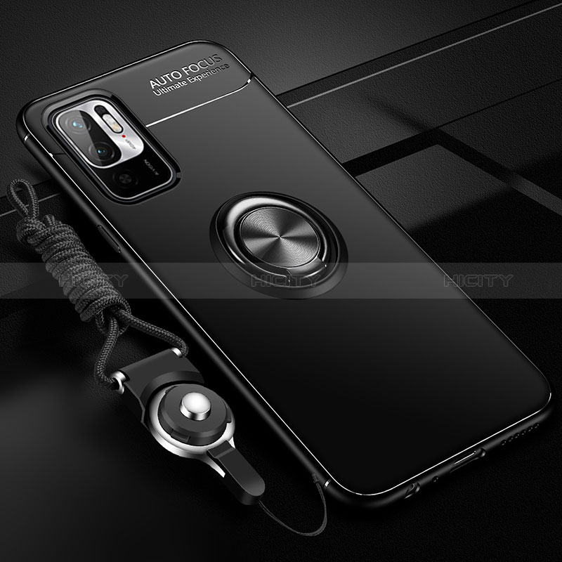 Custodia Silicone Ultra Sottile Morbida Cover con Magnetico Anello Supporto SD3 per Xiaomi POCO M3 Pro 5G