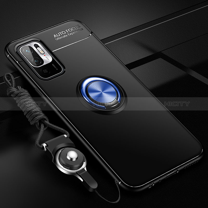 Custodia Silicone Ultra Sottile Morbida Cover con Magnetico Anello Supporto SD3 per Xiaomi POCO M3 Pro 5G