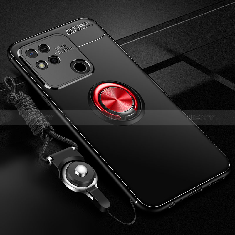 Custodia Silicone Ultra Sottile Morbida Cover con Magnetico Anello Supporto SD3 per Xiaomi Redmi 9C
