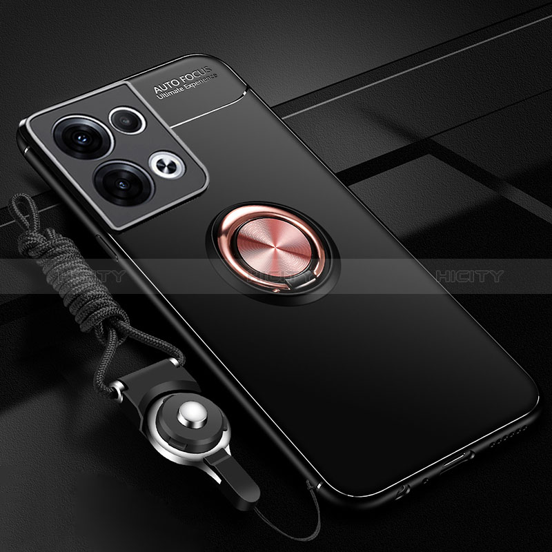 Custodia Silicone Ultra Sottile Morbida Cover con Magnetico Anello Supporto SD3 per Xiaomi Redmi Note 13 5G