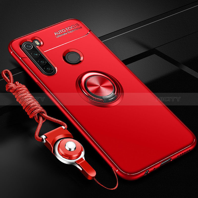 Custodia Silicone Ultra Sottile Morbida Cover con Magnetico Anello Supporto SD3 per Xiaomi Redmi Note 8 (2021)