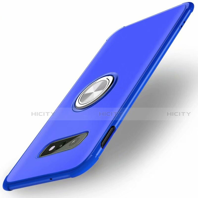 Custodia Silicone Ultra Sottile Morbida Cover con Magnetico Anello Supporto T01 per Samsung Galaxy S10e