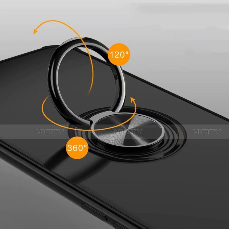 Custodia Silicone Ultra Sottile Morbida Cover con Magnetico Anello Supporto T01 per Samsung Galaxy S10e